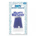 Set de 36 bougies pour gâteau, bleues/ Pce