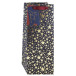 Etoiles or, sac bout-eille 12,7x9x35,5 cm/ Pce