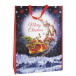 Père Noël en vol, sa-c polypro 50x18x72,5/ Pce
