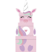 Licorne, set de 3 boites carrées-/ Pc.