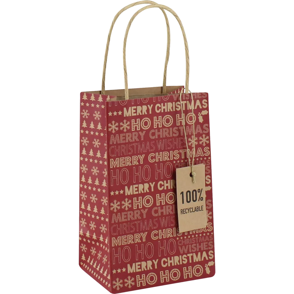 Kraft Texte Noël sac- parf....