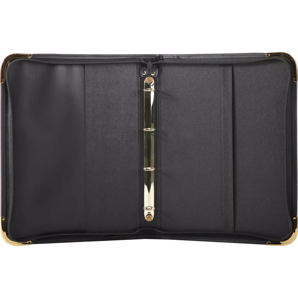 Press-Book Goldline m/ring A4 zwart-/...
