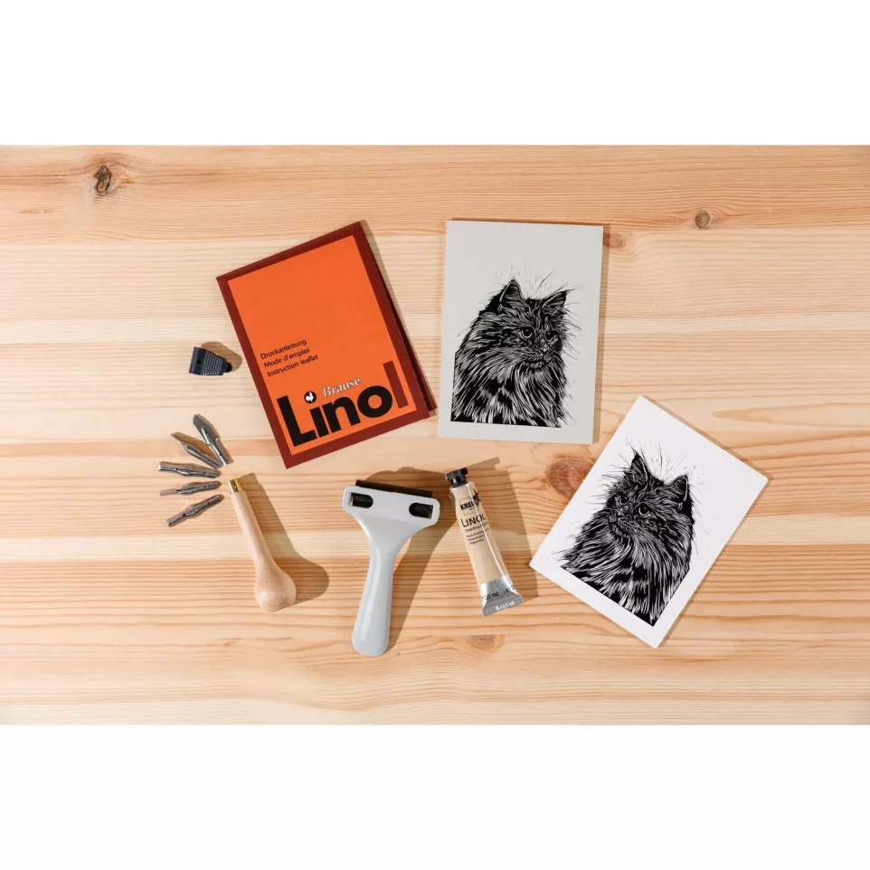 Coffret de linogravure./ Pce