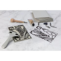 Coffret de linogravure./ Pce