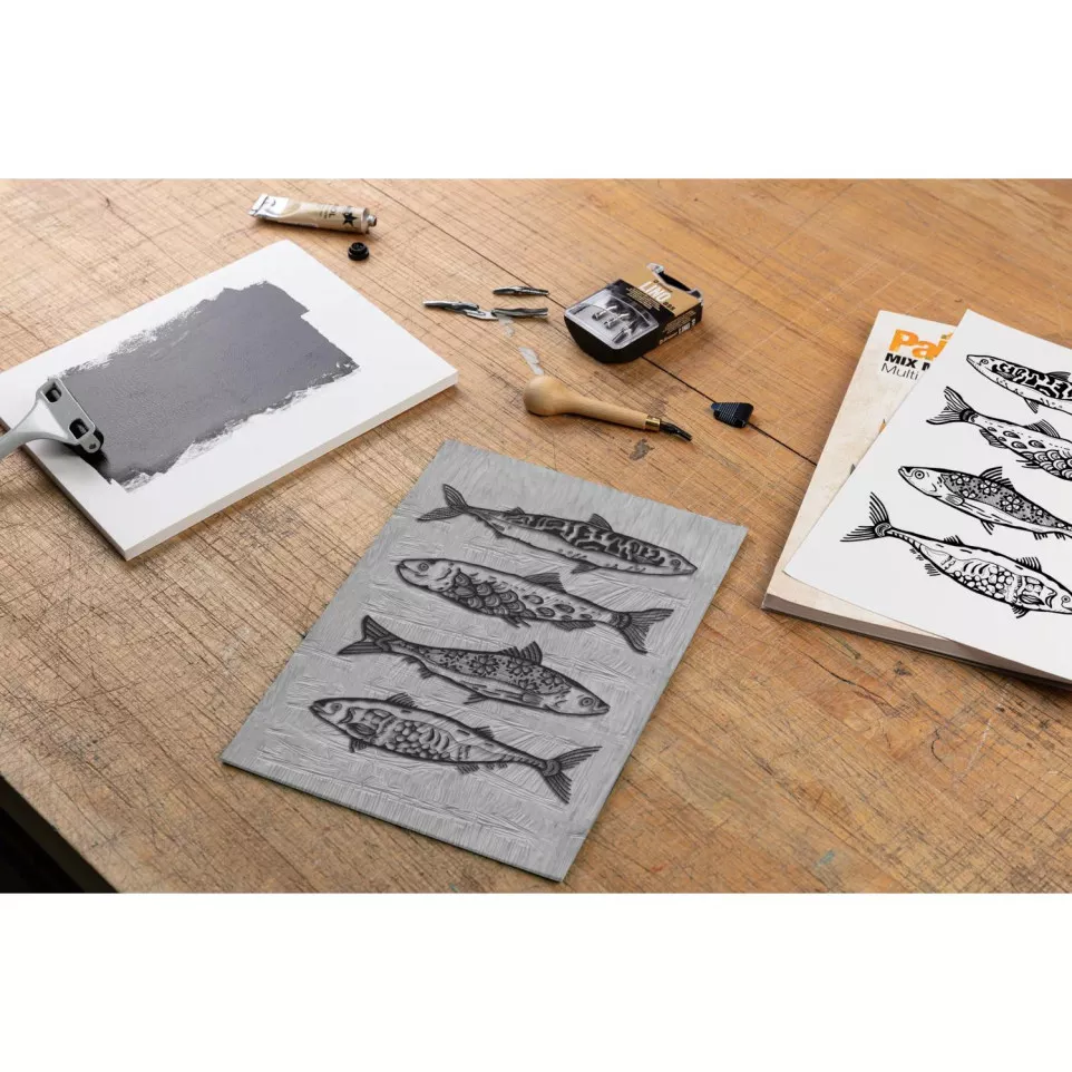 Coffret de linogravure./ Pce