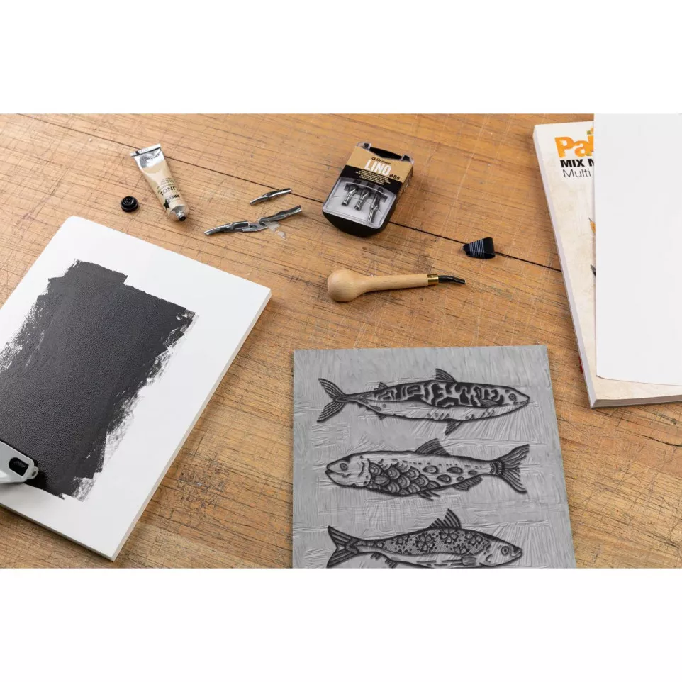 Coffret de linogravure./ Pce