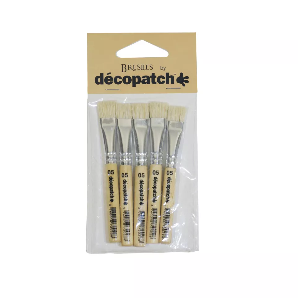Pack of 5 Small Pure Silk Brushes/ Pc.