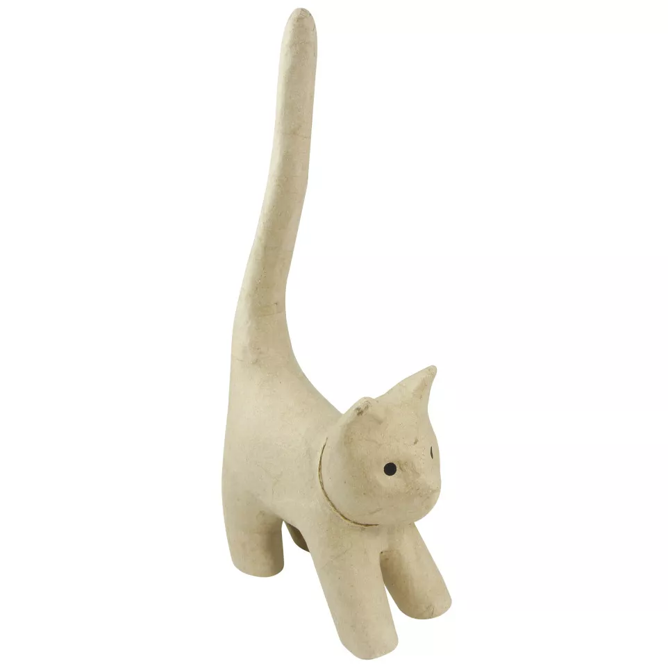 Naïve Cat with a Long Tail 32cm/ Pc.