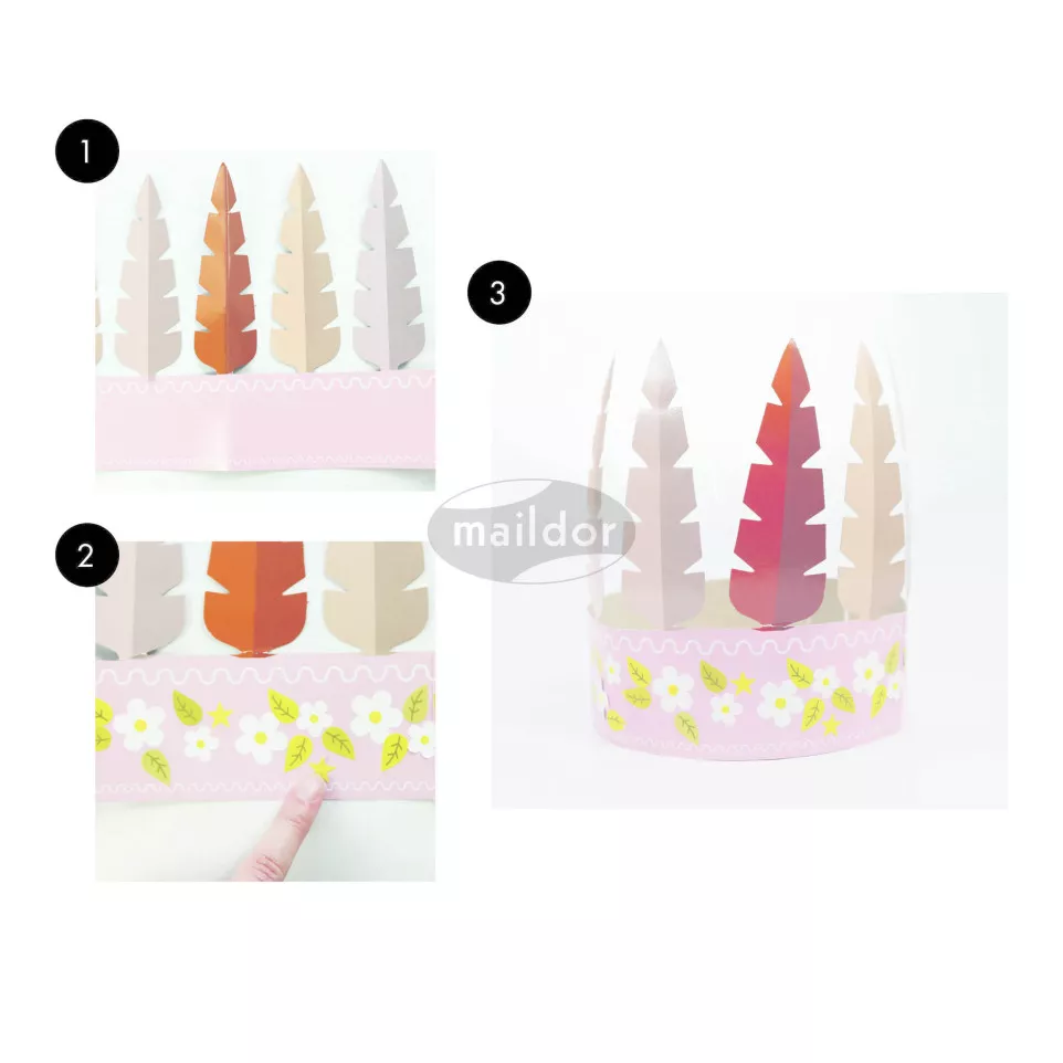 Creative pouch, Bohemian crowns/ Pc.