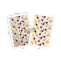 Initial, Metallic-pa-stel sterren 20 vel/ St.