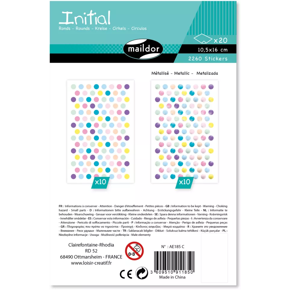 Initial, Bag 20 pl 10.5x16cm, Mini...