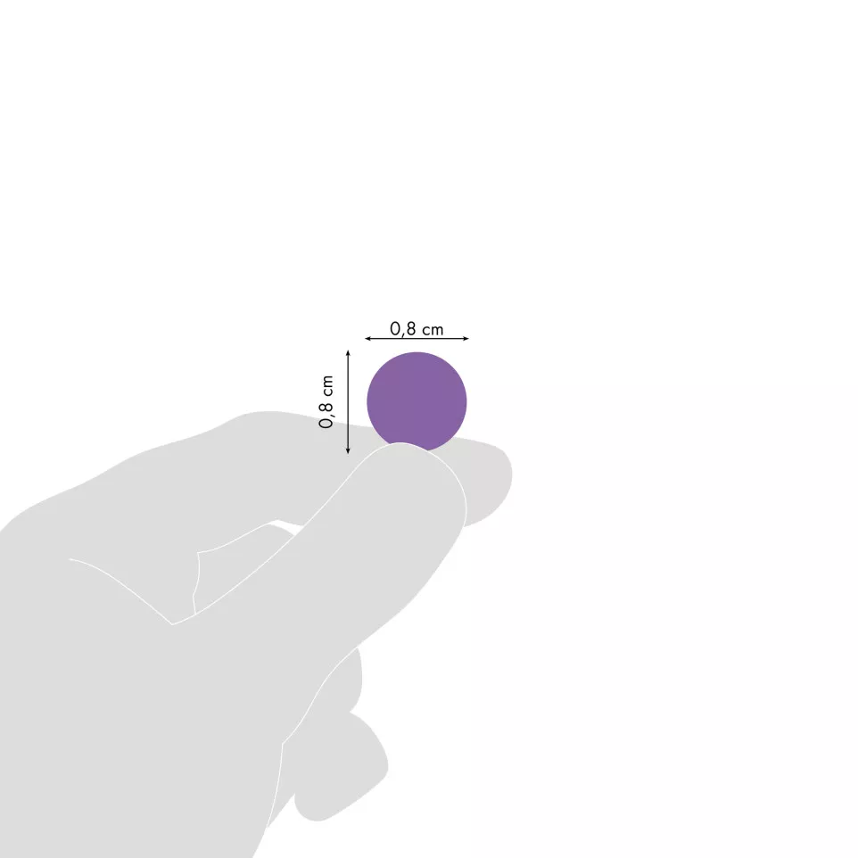 Initial, Metallic --pastel rond, 20...