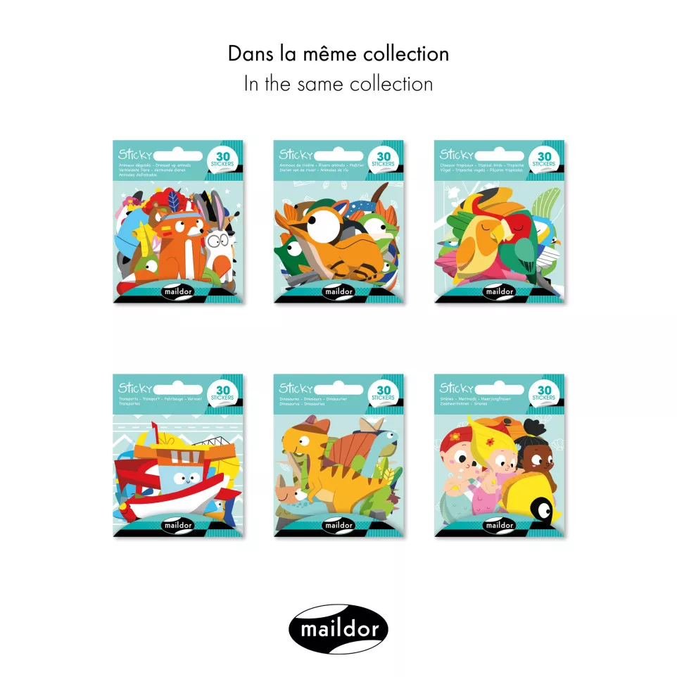 Sticky, Zeemeerminnen,30 stickers-/ St.