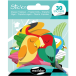 Sticky, Tropische vo-gels, 30 stickers/ St.