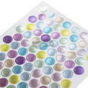 Initial, Bag 4 pl 10.5x16cm, Mini pastel metal rounds/ Pc.