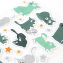 Puffy, Glitter, Kittens,zakje 1 vel-/ St.