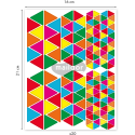 Geometrisch, Driehoeken, 20 vel-/ St.