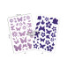 Glitty, Sach 2 pl 10,5x16cm, Papillons / fleurs, violet/ Pce