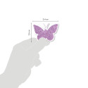 Glitty, Sach 2 pl 10,5x16cm, Papillons / fleurs, violet/ Pce