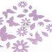Glitty, Sach 2 pl 10,5x16cm, Papillons / fleurs, violet/ Pce