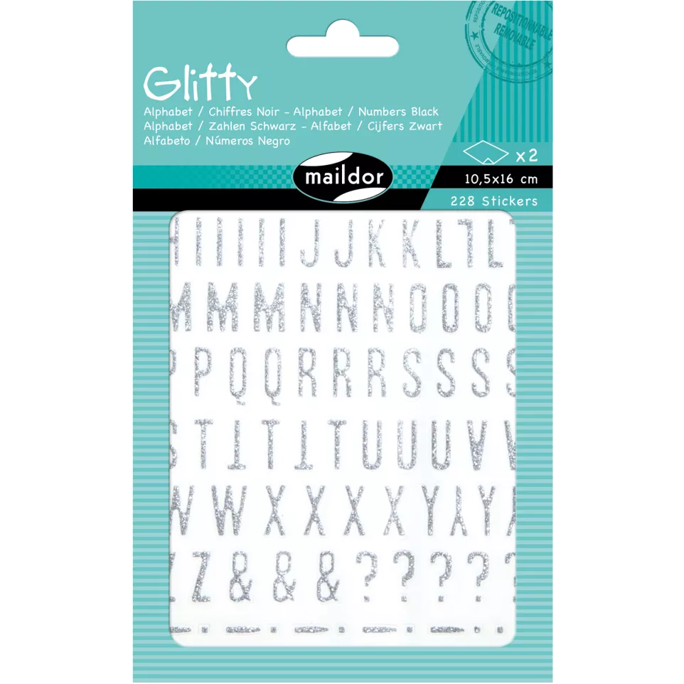 Glitty, Sach 2 pl 10,5x16cm, Alphabet...