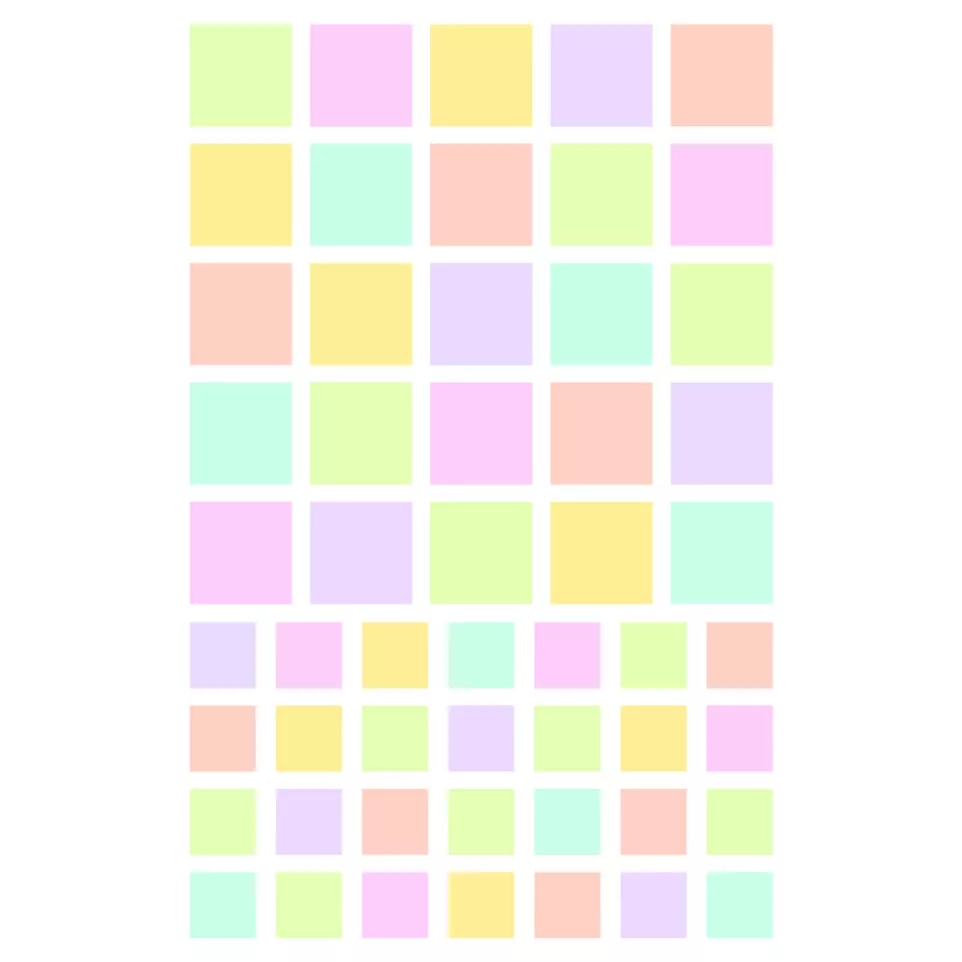 Initial, Bag 4 pl 10.5x16cm, Squares/...
