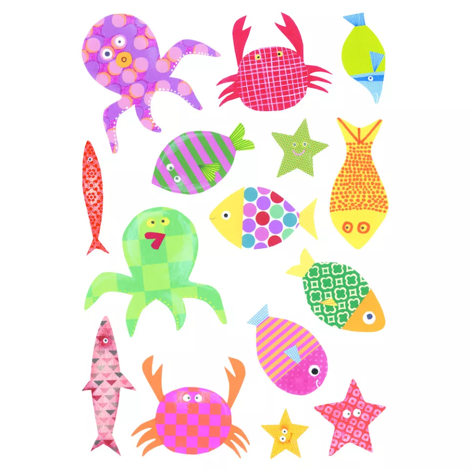 Baby, Sach 6 pl 14,8x21cm, Poissons/ Pce