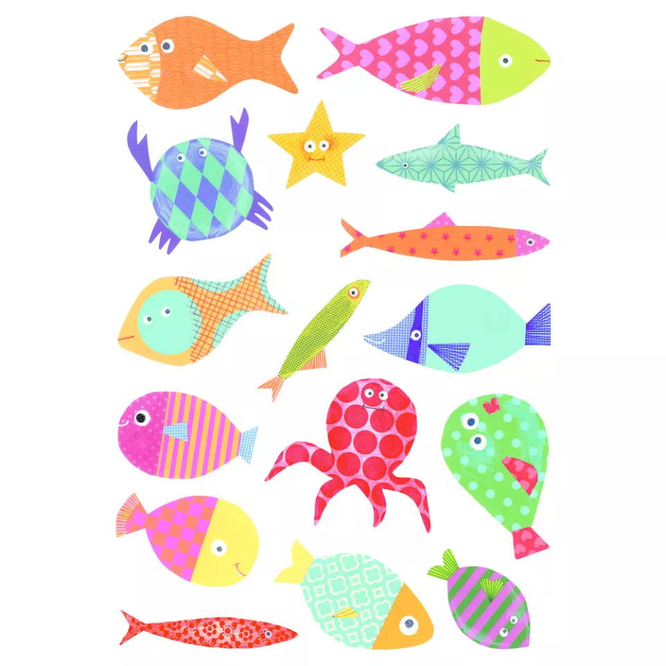 Baby, Sach 6 pl 14,8x21cm, Poissons/ Pce