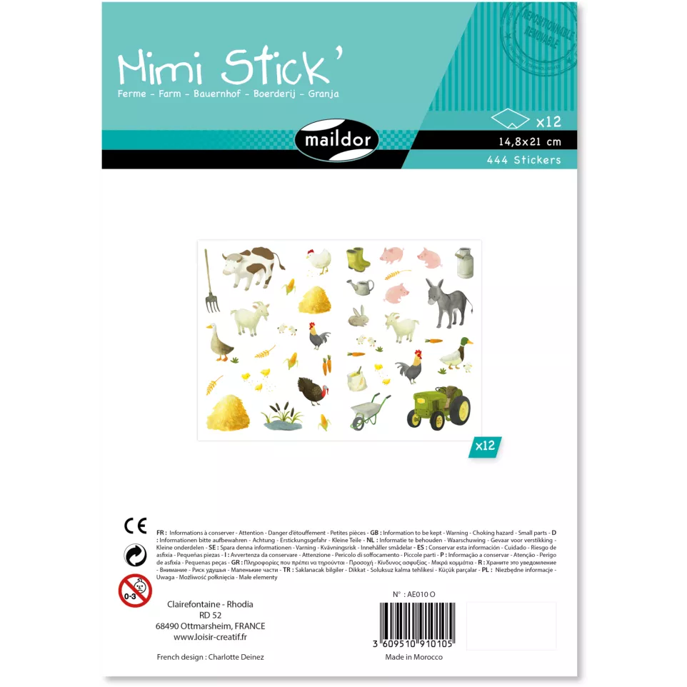 Mimi Stick', Sach 12 pl 21x16cm,...