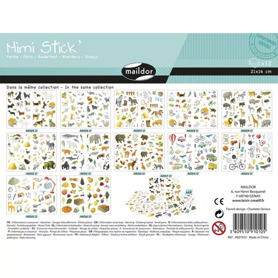 Mimi Stick', Sach 12 pl 21x16cm,...