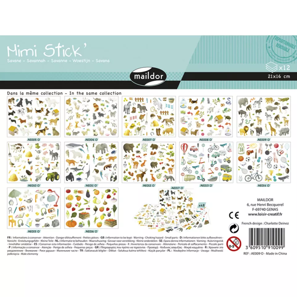 Mimi Stick', Sach 12 pl 21x16cm,...