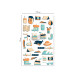 Cooky, Sach 1 pl 7,5x12cm, Voyages/Autour du monde/ Pce
