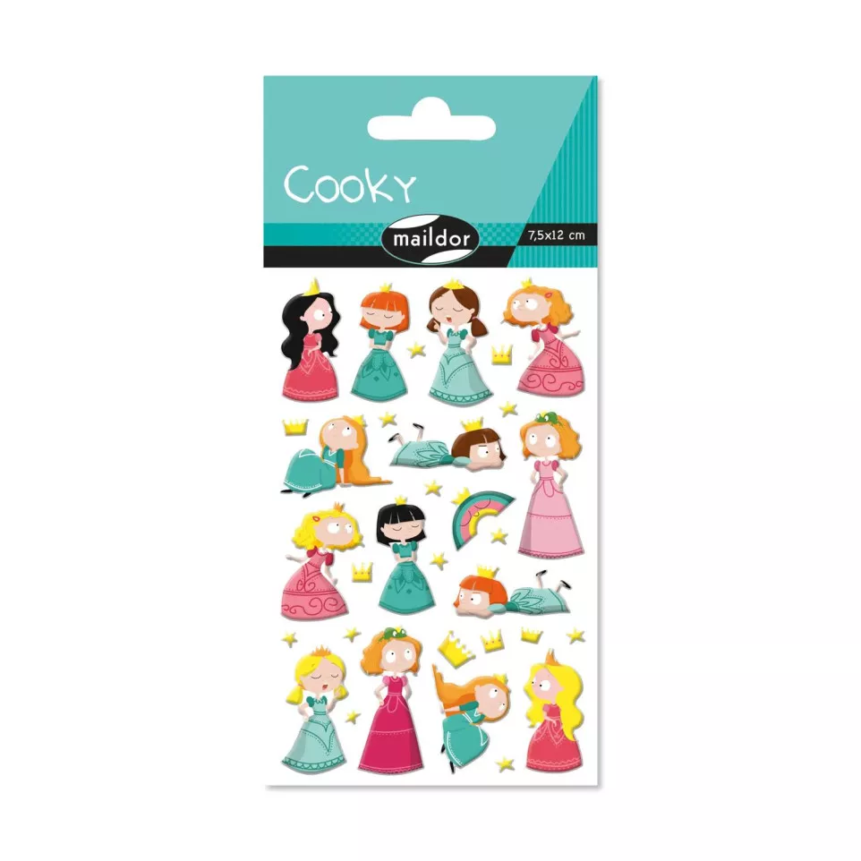 Cooky, Bag 1 pl 7.5x12cm, Princesses/...