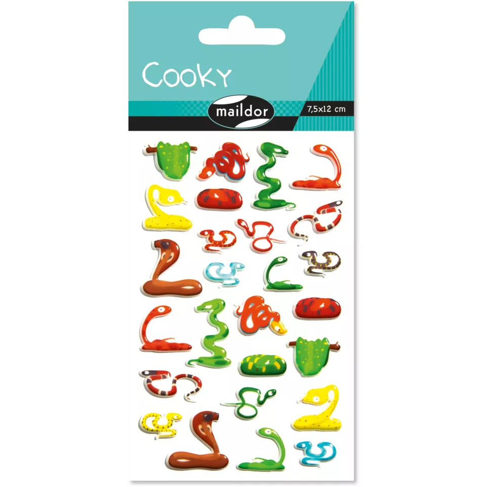 Cooky, Sach 1 pl 7,5x12cm, Serpents/ Pce