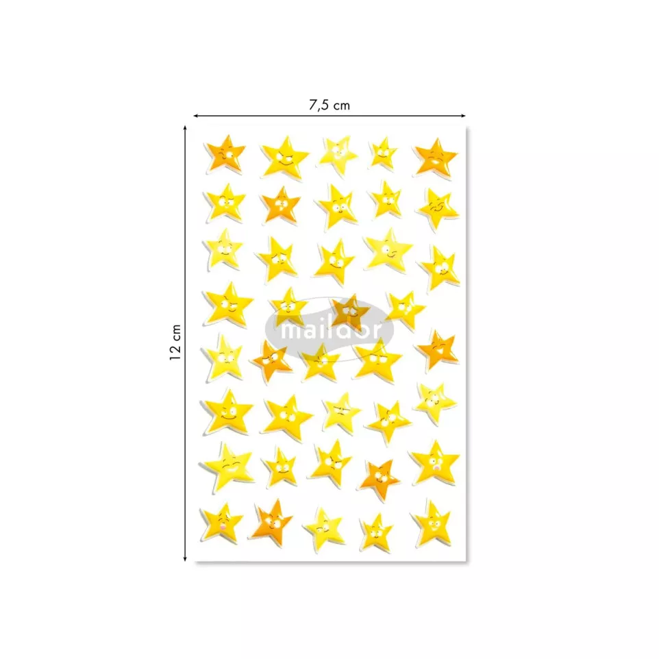 Cooky, Sach 1 pl 7,5x12cm, Etoiles/ Pce
