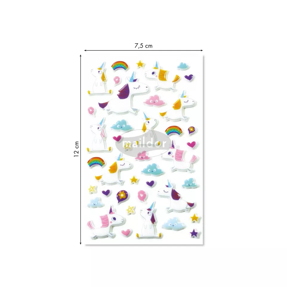 Cooky, Sach 1 pl 7,5x12cm, Licornes/ Pce