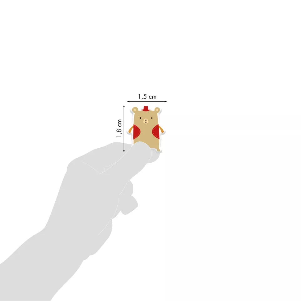 Cooky, Sach 1 pl 7,5x12cm, Ours/ Pce