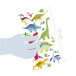 Decalco' Mania, Dinosaures/ Pce