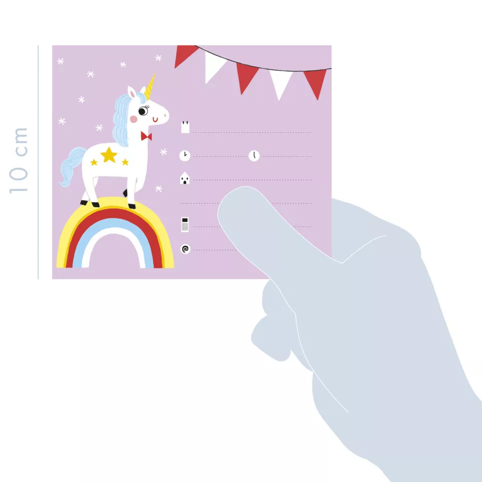 Invitation cards, Unicorns/ Pc.