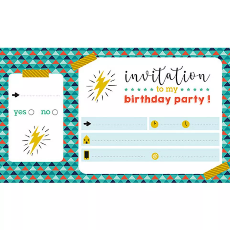 * Cartes d'invitation, Garden Party/ Pce