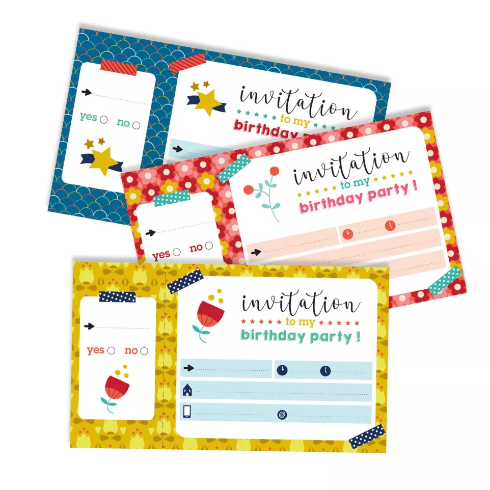 * Cartes d'invitation, Garden Party/ Pce