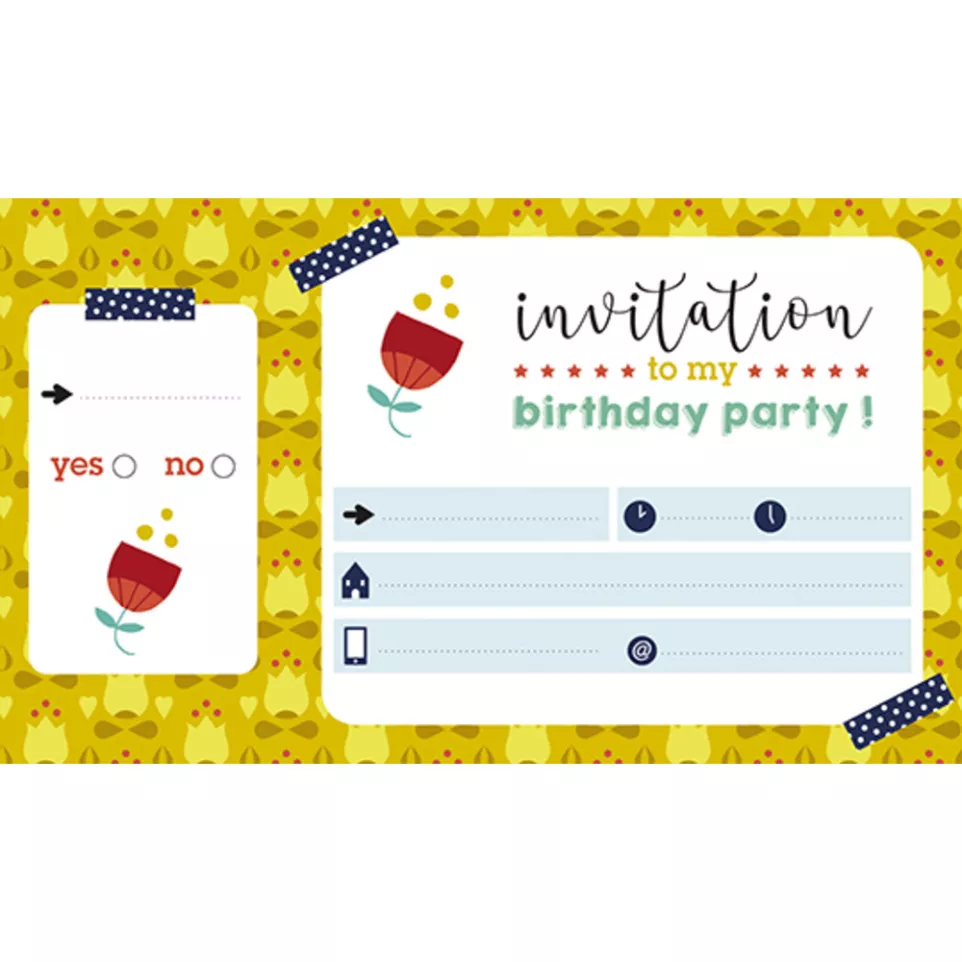 * Cartes d'invitation, Garden Party/ Pce