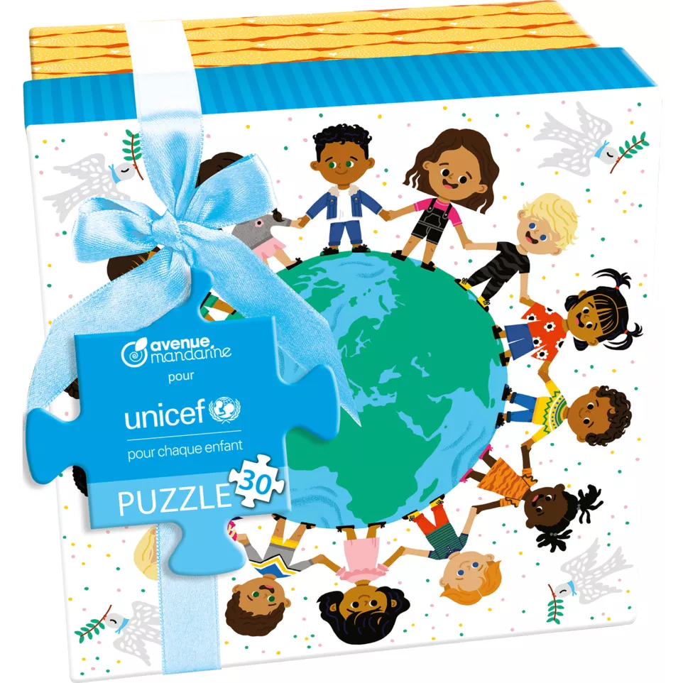 UNICEF, Coffret puzzle 30x30cm-/ Pce