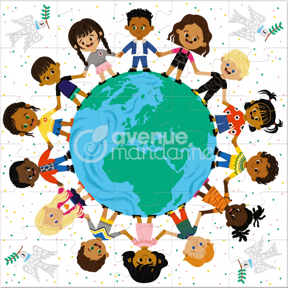 UNICEF, Coffret puzzle 30x30cm-/ Pce