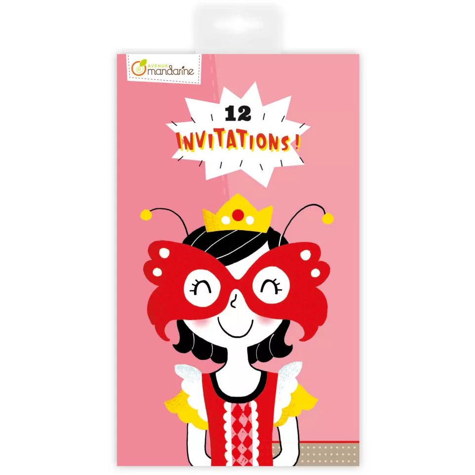 Invitation cards, Princesses/ Pc.