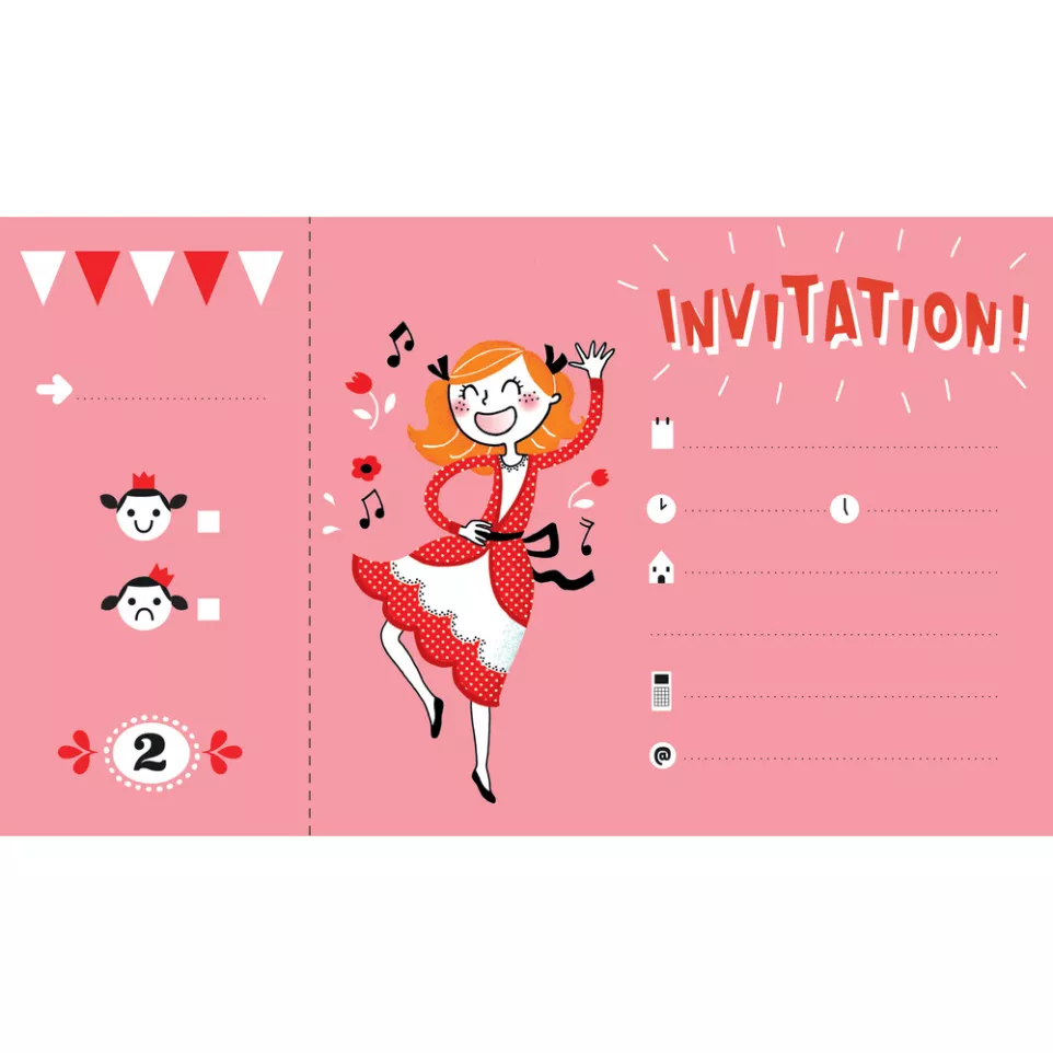 Invitation cards, Princesses/ Pc.