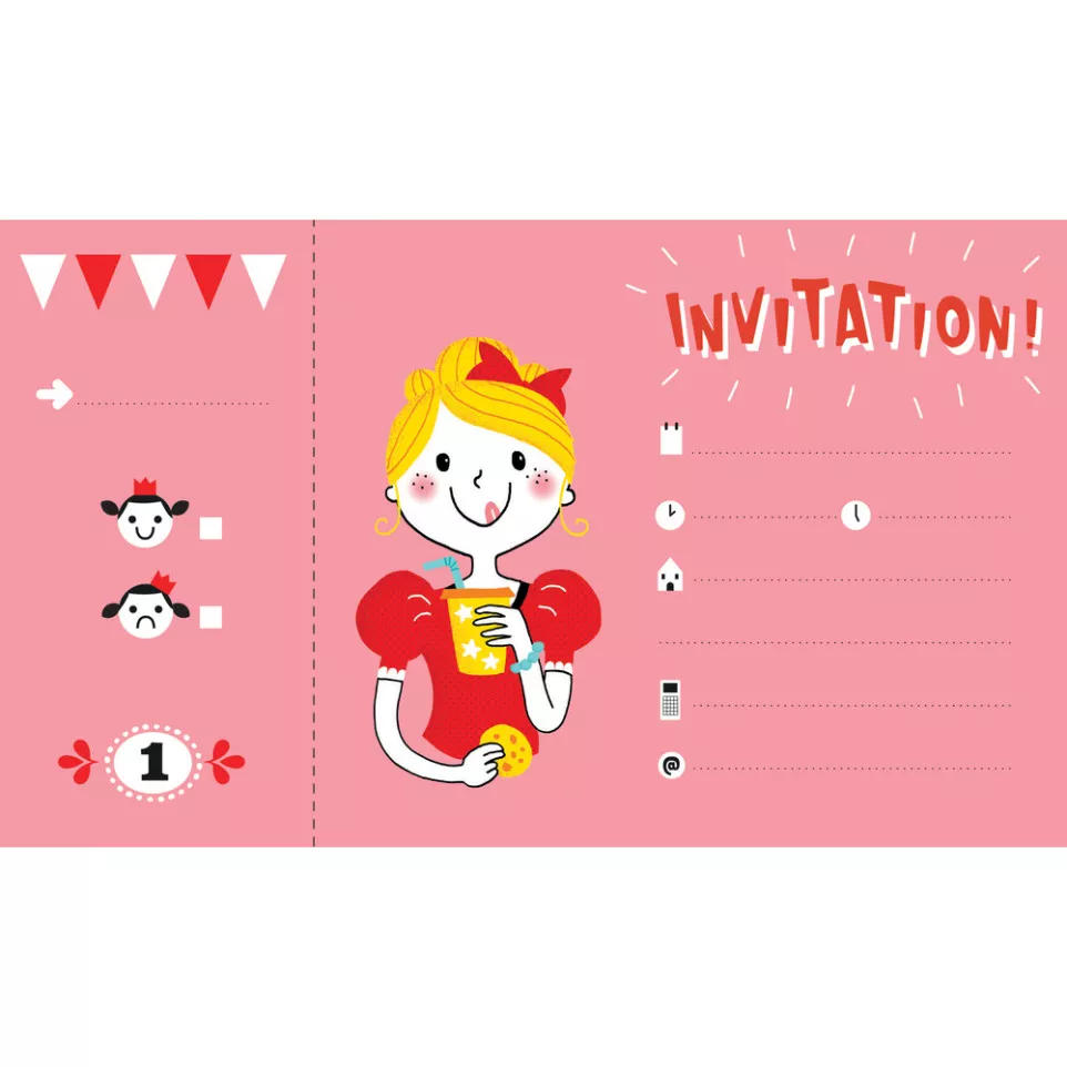 Invitation cards, Princesses/ Pc.