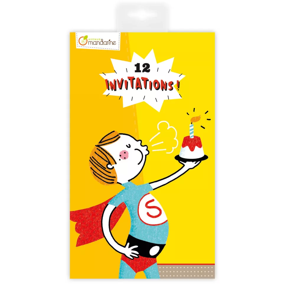 Invitation cards, Super heroes/ Pc.