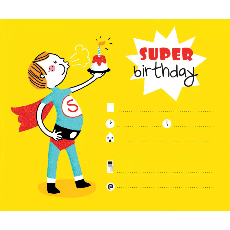 Invitation cards, Super heroes/ Pc.