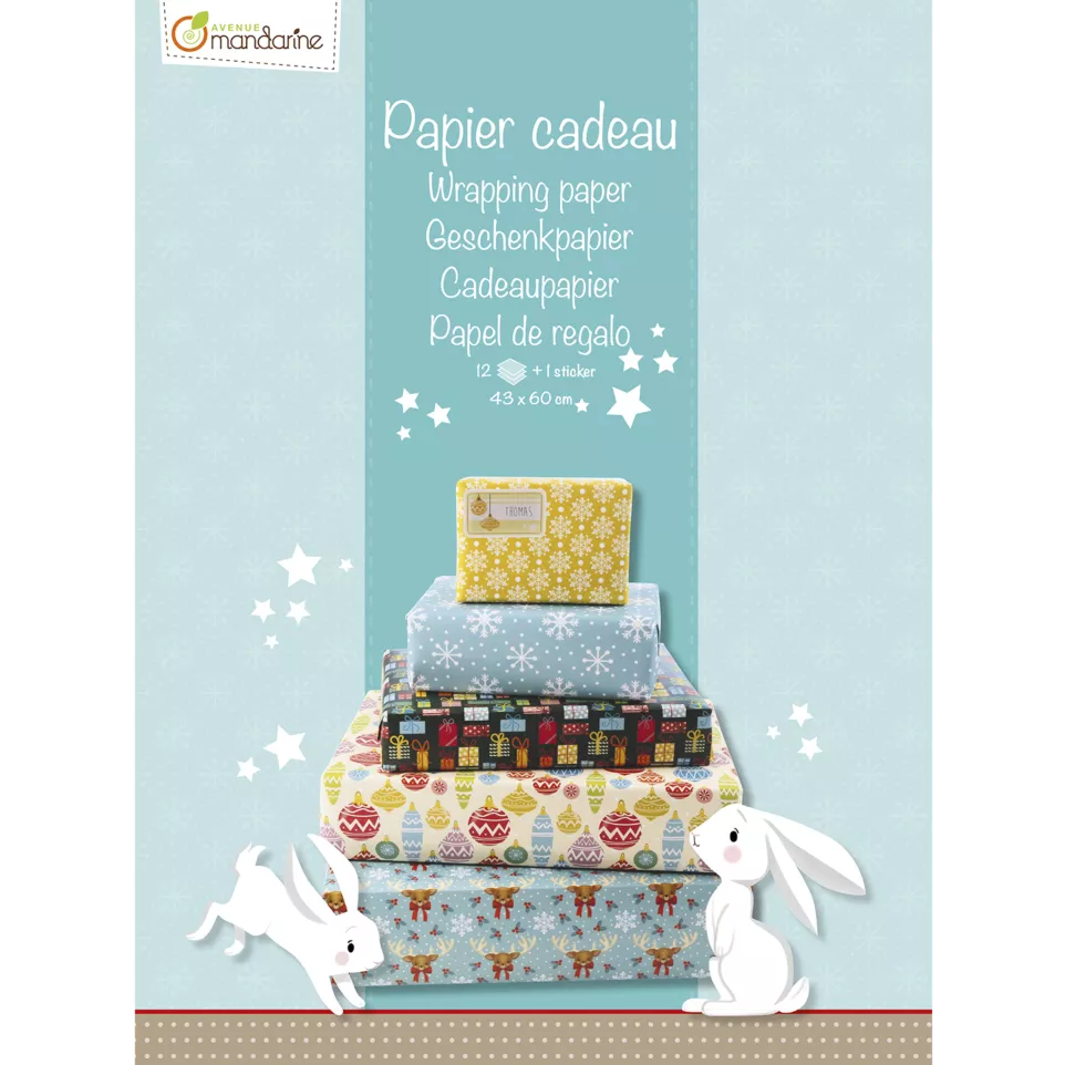 Gift paper notebook, Christmas/ Pc.